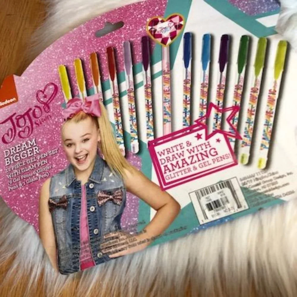 Justice Dream Journal and JoJo Siwa Gel Pen Set